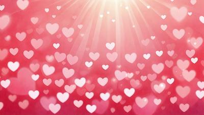 The primary subject of the image is a large number of hearts, which are scattered throughout the scene. The hearts are pink and are arranged in various patterns, creating a visually appealing and heartwarming display. The setting is a pink background, which complements the hearts and adds to the overall mood of the image. The visual style of the image is a combination of photo and digital art, resulting in a unique and eye-catching design.