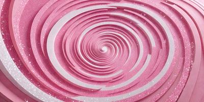 The primary subject of the image is a spiral pattern, which is pink in color. The spiral pattern is set against a pink background, creating a visually striking scene. The image appears to be a digital art or illustration, showcasing the intricate design of the spiral pattern. The dominant colors in the image are pink and white, giving it a warm and inviting atmosphere.