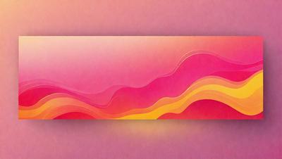The primary subject of the image is a colorful, abstract design featuring a pink background with yellow and orange accents. The setting is a pink background, and the visual style is a combination of digital art and illustration. The dominant colors and overall atmosphere are vibrant and energetic, creating a lively and engaging visual experience.
