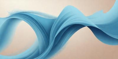 The primary subject of the image is a large, blue wave with a white and blue background. The wave is depicted in a digital art style, giving it a dynamic and vibrant appearance. The colors and mood of the image are predominantly blue and white, creating a sense of calmness and tranquility.