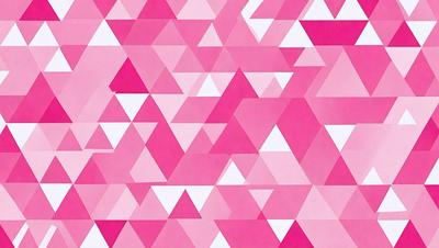 The primary subject of the image is a pink and white geometric pattern. The setting is a wall, and the visual style is a combination of digital art and illustration. The dominant colors are pink and white, creating a warm and inviting atmosphere.