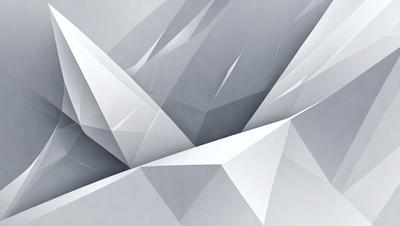The primary subject of the image is a white geometric pattern, which appears to be a digital art or illustration. The setting is a gray background, which contrasts with the white pattern. The visual style suggests that the image is a creative and artistic representation of a geometric shape. The colors and mood of the image are predominantly white and gray, giving it a clean and minimalist appearance.