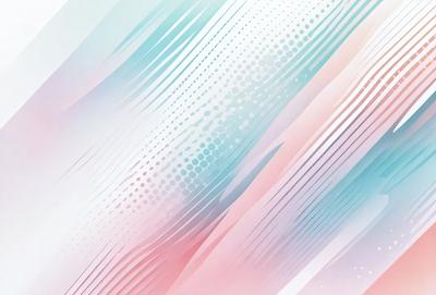 The primary subject of the image is a colorful, abstract design featuring a mix of pink, blue, and white colors. The setting is a wall with a patterned texture, giving the impression of a painting or digital artwork. The visual style is a combination of digital art and illustration, creating a vibrant and dynamic atmosphere. The colors and mood convey a sense of energy and creativity, making the design an eye-catching focal point in the space.