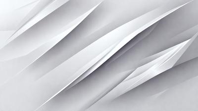 The primary subject of the image is a large, white, and gray paper sculpture. The setting is a white background, which provides a clean and minimalist appearance. The visual style is a combination of digital art and illustration, as the paper sculpture is created using a digital medium. The colors and mood of the image are predominantly white and gray, giving it a clean and modern feel.