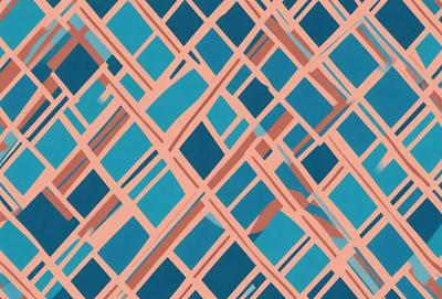 The primary subject of the image is a blue and pink patterned design. The setting is a blue and pink background, which creates a visually appealing contrast with the pattern. The visual style of the image is a combination of digital art and illustration, giving it a unique and artistic appearance. The dominant colors in the image are blue and pink, creating a warm and inviting atmosphere.