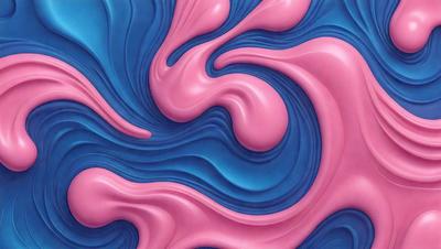The primary subject of the image is a blue and pink swirl pattern. The setting is a blue and pink background, which creates a visually striking contrast with the swirl pattern. The visual style of the image is digital art, as it appears to be a computer-generated design. The dominant colors in the image are blue and pink, creating a vibrant and lively atmosphere.