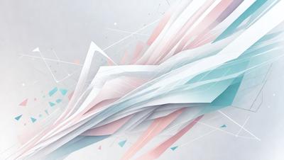 The primary subject of the image is a colorful, abstract artwork featuring a mix of pink, blue, and white colors. The setting is a white background, which provides a clean and minimalist appearance. The visual style is a combination of digital art and illustration, creating a unique and eye-catching design. The overall atmosphere is vibrant and lively, with the artwork's colors and patterns evoking a sense of energy and creativity.