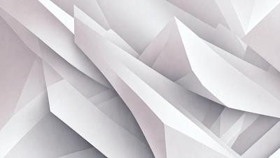 The primary subject of the image is a large, white, folded paper. The paper is creased and folded in a way that creates a three-dimensional effect. The setting is a white background, which provides a clean and minimalistic appearance. The visual style is a combination of digital art and illustration, as the paper is manipulated to create a unique and interesting design. The colors and mood of the image are predominantly white, giving it a clean and simple appearance.