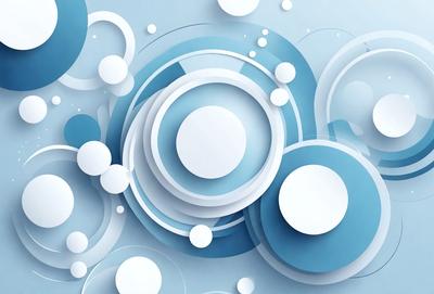 The primary subject of the image is a blue circle with white dots, which is the main object, scene, or focus of the image. The setting/background features a blue and white pattern, which adds to the visual style of the image. The visual style is a combination of digital art and illustration, creating a unique and eye-catching design. The colors and mood of the image are predominantly blue and white, giving it a calm and soothing atmosphere.