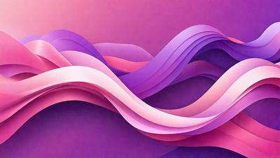 The primary subject of the image is a purple and pink wave, which is the main focus of the scene. The wave is depicted in a digital art style, giving it a unique and visually appealing appearance. The setting is a purple background, which complements the colors of the wave and adds to the overall mood of the image.