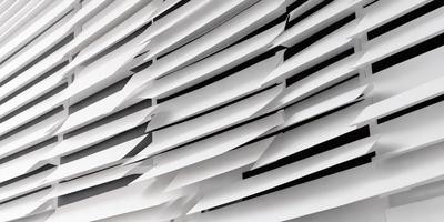 The primary subject of the image is a white paper or a white wall with a pattern of white stripes. The setting is a room with a window, and the visual style appears to be a digital art or illustration. The colors and mood of the image are predominantly white, giving it a clean and minimalist appearance.