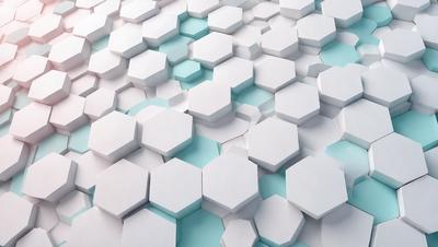 The primary subject of the image is a large, white, and blue patterned surface. The setting is a blue and white background, which creates a visually appealing contrast with the white and blue pattern. The visual style of the image is a combination of digital art and illustration, giving it a unique and artistic appearance. The colors and mood of the image are predominantly blue and white, creating a sense of calmness and tranquility.