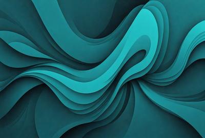The primary subject of the image is a blue and white abstract art piece. The setting is a blue background, which complements the artwork. The visual style is a combination of digital art and illustration, creating a unique and eye-catching design. The dominant colors are blue and white, giving the artwork a calming and serene atmosphere.