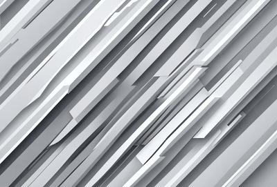 The primary subject of the image is a large, intricate pattern made up of many small, interconnected shapes. The pattern is predominantly white, giving it a clean and modern appearance. The setting is a gray background, which contrasts with the white pattern and adds depth to the image. The visual style is a combination of digital art and illustration, creating a unique and eye-catching design. The colors and mood of the image are predominantly neutral, with a touch of elegance and sophistication.