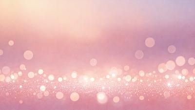 The primary subject of the image is a pink background with a pattern of white lights. The setting is a cloudy sky, and the visual style is a combination of a photo and digital art. The colors are predominantly pink and white, creating a warm and inviting atmosphere.