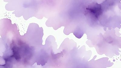 The primary subject of the image is a purple cloud with white streaks. The setting is a purple sky, and the visual style is a painting or drawing. The colors and mood of the image are predominantly purple and somewhat moody.