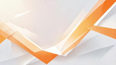 The primary subject of the image is a large orange triangle. The setting is a white background, which creates a striking contrast with the orange triangle. The visual style is a combination of digital art and illustration, giving the image a modern and artistic appearance. The dominant colors are orange and white, creating a bold and vibrant atmosphere.