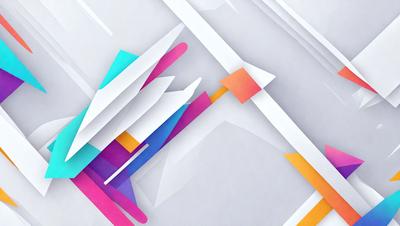 The primary subject of the image is a colorful, abstract design featuring a mix of blue, pink, yellow, and orange colors. The setting is a white background, which provides a clean and minimalist appearance. The visual style is a combination of digital art and illustration, creating a unique and eye-catching design. The overall atmosphere is vibrant and lively, with the colors and patterns creating a sense of energy and creativity.
