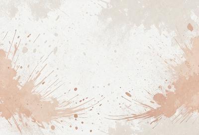 The primary subject of the image is a white wall with a few brown spots. The setting is a room with a white wall, and the visual style appears to be a combination of a photo and digital art. The dominant colors are white and brown, creating a somewhat muted atmosphere.