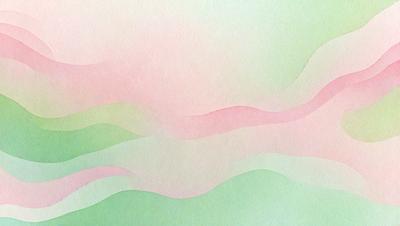 The primary subject of the image is a colorful, abstract wave pattern. The setting is a white background, which contrasts with the vibrant colors of the wave pattern. The visual style is a combination of digital art and illustration, creating a unique and eye-catching design. The dominant colors are pink, green, and white, giving the image a lively and energetic atmosphere.