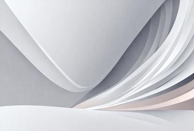 The primary subject of the image is a white paper with a pattern of folded edges. The paper appears to be a piece of art or a decorative item. The setting is a white background, which provides a clean and minimalist appearance. The visual style is a combination of digital art and illustration, as the paper is depicted in a detailed and artistic manner. The colors and mood of the image are predominantly white, giving it a clean and serene atmosphere.