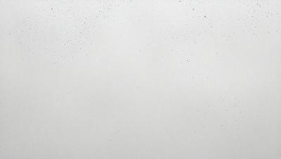 The primary subject of the image is a white canvas with blue specks. The setting is a white background, and the visual style appears to be a digital art or illustration. The dominant colors are white and blue, creating a clean and serene atmosphere.