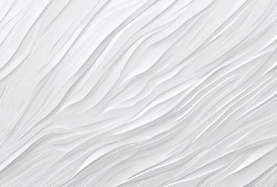 The image features a white wall with a pattern of waves, giving it a textured appearance. The wall appears to be made of a material that resembles marble or stone, adding a sense of sophistication to the scene. The primary subject of the image is the white wall with the wave pattern, which serves as the focal point of the scene.