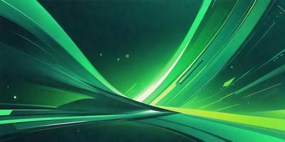 The primary subject of the image is a green and yellow abstract design. The setting is a dark background, which contrasts with the bright colors of the design. The visual style is a combination of digital art and illustration, creating a unique and eye-catching pattern. The dominant colors are green and yellow, giving the image a lively and energetic atmosphere.