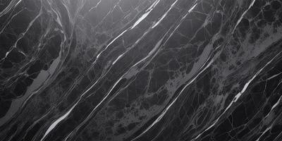 The primary subject of the image is a black and white marble pattern. The setting is a black background, which contrasts with the marble pattern. The visual style is a close-up of the marble pattern, showcasing its intricate details. The colors and mood of the image are predominantly black and white, giving it a classic and elegant appearance.