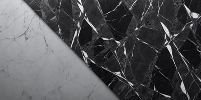 The primary subject of the image is a marble tile, which is the main object, scene, or focus of the image. The setting/background features a white surface, which contrasts with the marble tile. The visual style of the image is a photo, showcasing the marble tile's texture and pattern. The colors and mood of the image are predominantly black and white, giving it a classic and elegant appearance.