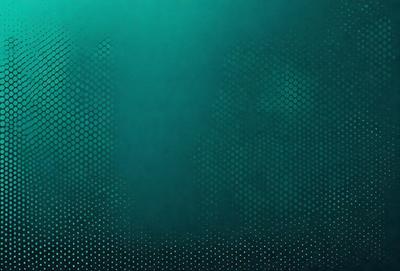 The primary subject of the image is a blue wall with a pattern of hexagons. The setting is a room with a blue wall, and the visual style appears to be a digital art or illustration. The dominant colors are blue and green, creating a calm and soothing atmosphere.