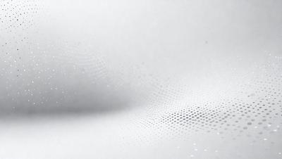 The primary subject of the image is a white background with a pattern of dots. The setting is a white room, and the visual style appears to be a digital art or illustration. The dominant colors are white and gray, creating a clean and minimalist atmosphere.