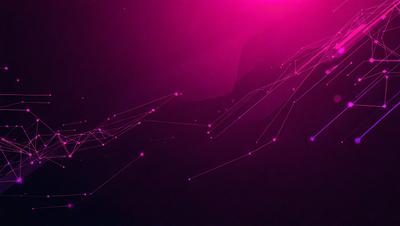 The primary subject of the image is a purple background with a pattern of pink lines. The setting is a dark room, and the visual style appears to be a digital art or illustration. The dominant colors are purple and pink, creating a mood of calmness and relaxation.