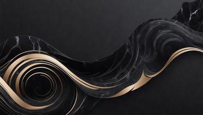 The primary subject of the image is a marble-like pattern or design, which appears to be a digital art or illustration. The setting is a dark background, which contrasts with the marble design. The visual style suggests that the image is a creative and artistic representation of the marble pattern. The colors and mood of the image are predominantly dark, with the marble design being the main focus and source of visual interest.