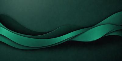 The primary subject of the image is a green wave or a green curved line. The setting is a dark green background, which creates a contrast with the green wave. The visual style appears to be a digital art or illustration, as the green wave is depicted in a smooth and curved manner. The colors and mood of the image are predominantly green, giving it a calm and soothing atmosphere.