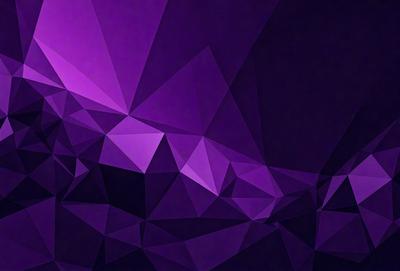 The primary subject of the image is a purple geometric pattern, which is the main focus of the image. The setting is a dark background, which contrasts with the purple pattern. The visual style is a digital art or illustration, as the pattern is created using geometric shapes. The dominant colors are purple and black, giving the image a bold and striking appearance.