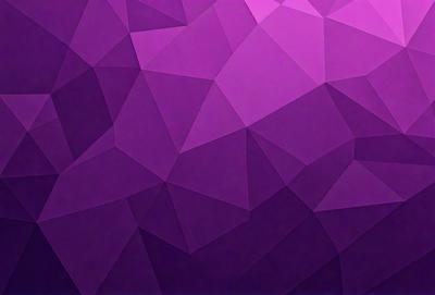 Purple, geometric shapes, triangles, and polygons.