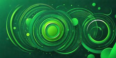 The primary subject of the image is a green circle with a silver center. The circle is surrounded by a green background, giving the impression of a green and silver circle. The visual style of the image is a combination of digital art and illustration, creating a unique and eye-catching design. The colors and mood of the image are predominantly green and silver, with a sense of modernity and sophistication.