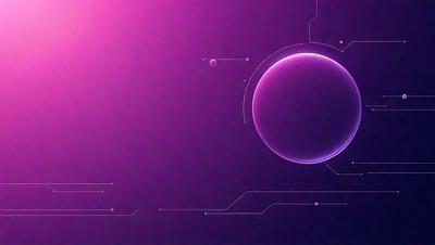 The primary subject of the image is a purple planet, which is the main focus of the scene. The setting is a purple background, which complements the color of the planet. The visual style of the image is digital art, as it appears to be a computer-generated or digitally rendered image. The colors and mood of the image are predominantly purple, creating a calm and serene atmosphere.