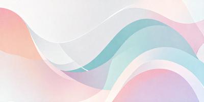 The primary subject of the image is a painting of a wave. The setting is a white background, and the visual style is a digital art or illustration. The dominant colors are blue, white, and pink, creating a calming and serene atmosphere.