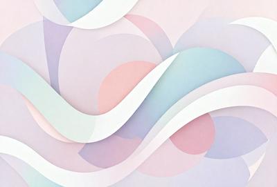 The primary subject of the image is a colorful, abstract design featuring a mix of pink, purple, and blue colors. The design appears to be a combination of a wave and a spiral, creating a visually appealing and dynamic pattern. The setting is a white background, which allows the vibrant colors of the design to stand out. The visual style of the image is a mix of digital art and illustration, giving it a modern and creative appearance. The overall atmosphere of the image is lively and energet