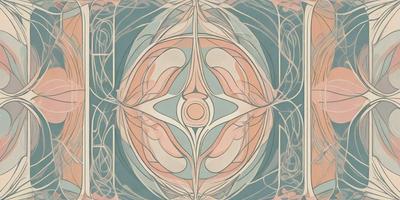 The primary subject of the image is a colorful, abstract design featuring a circle with a hole in the center. The setting is a blue background, and the visual style appears to be a combination of digital art and illustration. The dominant colors are pink, blue, and orange, creating a vibrant and lively atmosphere.