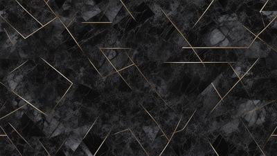 The primary subject of the image is a black and gold marble pattern. The setting is a black and gold marble wall, which serves as the background. The visual style is a close-up of the marble pattern, showcasing the intricate details of the design. The colors and mood of the image are predominantly black and gold, giving it a luxurious and elegant appearance.