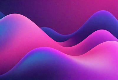 The primary subject of the image is a series of colorful, curved lines that create a visually striking pattern. The setting is a dark background, which contrasts with the vibrant colors of the lines. The visual style is a combination of digital art and illustration, giving the image a modern and artistic appearance. The dominant colors are pink, purple, and blue, creating a sense of depth and a calming atmosphere.