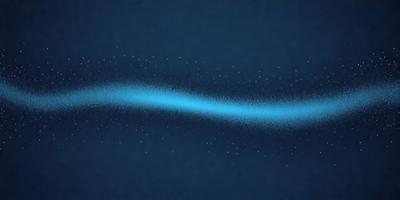 The primary subject of the image is a blue line or wave, which appears to be a digital art or illustration. The setting is a dark blue background, and the visual style gives the impression of a futuristic or space-themed scene. The colors and mood of the image are predominantly dark and moody, with the blue line being the main focal point.