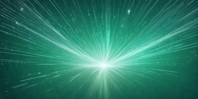 The primary subject of the image is a bright, colorful, and vibrant light source. The light appears to be a bright star or a light bulb, and it is surrounded by a green background. The visual style of the image is a combination of a photo and digital art, creating a unique and eye-catching effect. The colors and mood of the image are lively and energetic, with the green background adding a sense of freshness and vitality to the scene.