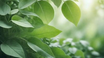 The primary subject of the image is a leafy green plant with large leaves. The plant is surrounded by a lush green environment, which adds to the overall atmosphere of the image. The visual style of the image is a photo, capturing the natural beauty of the plant. The colors and mood of the image are predominantly green, creating a serene and calming ambiance.