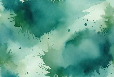 The primary subject of the image is a close-up of a green plant with a blue background. The setting appears to be a water-based environment, possibly a swamp or a pond. The visual style of the image is a combination of a photo and a digital art, creating a unique and intriguing appearance. The dominant colors in the image are green and blue, which contribute to a serene and calming atmosphere.