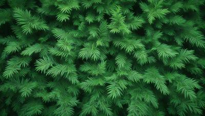 The image features a lush green forest filled with trees. The trees are tall and have a dense foliage, creating a vibrant and serene atmosphere. The primary subject of the image is the forest, which serves as the setting and background. The visual style of the image is a photo, capturing the natural beauty of the forest. The dominant colors in the image are green, which is prevalent in the trees and foliage, and the overall mood is one of tranquility and harmony with nature.