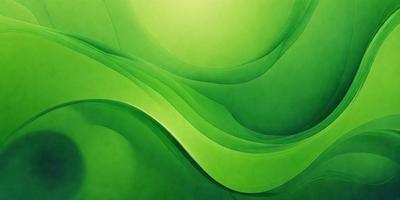 The primary subject of the image is a large, vibrant green painting. The setting is a wall, and the visual style is a painting. The dominant colors are green, and the overall atmosphere is lively and fresh.